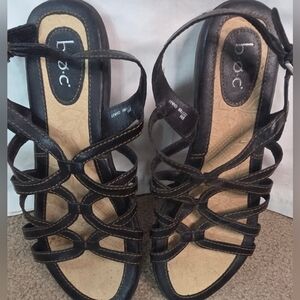B.O.C. Black Strappy Sandals